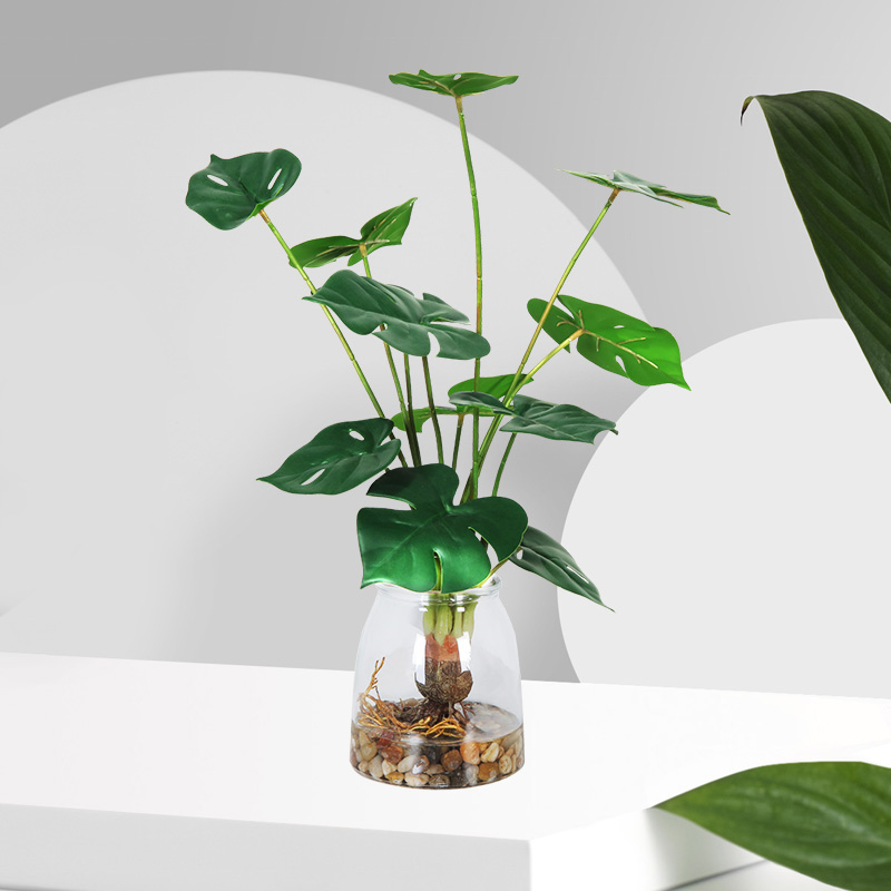 Vente chaude récemment conçue de gros plantes en pot artificielles artificielles décoratifs vert artificiel