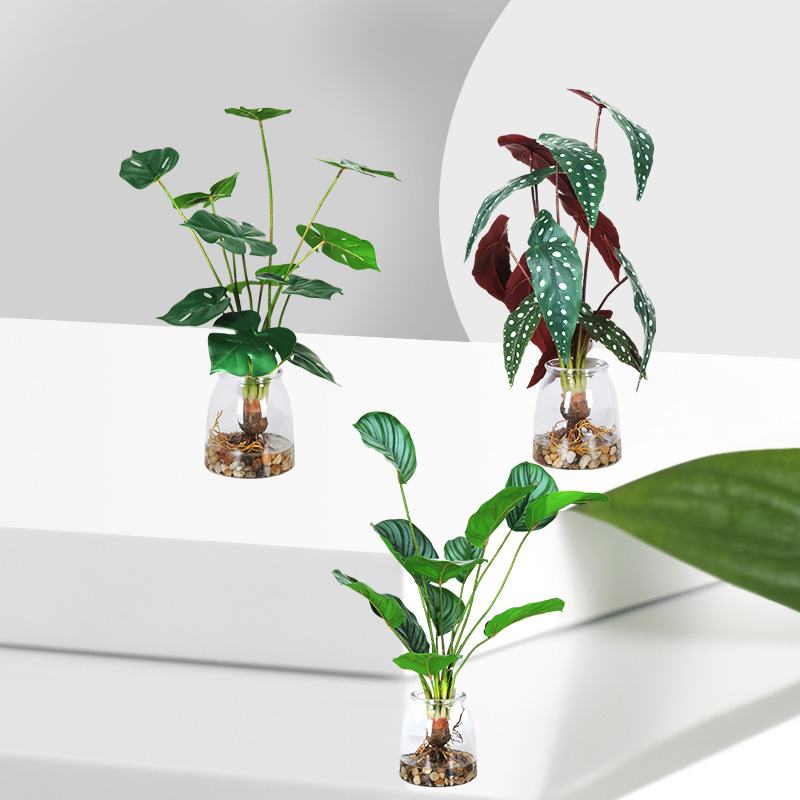Vente chaude récemment conçue de gros plantes en pot artificielles artificielles décoratifs vert artificiel