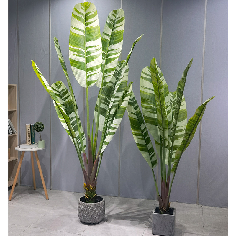 Simulation Palm Plant artificiel Plante arbre banane vif très adaptable pour le fournisseur de jardin Décor de mariage DÉCORATIONS