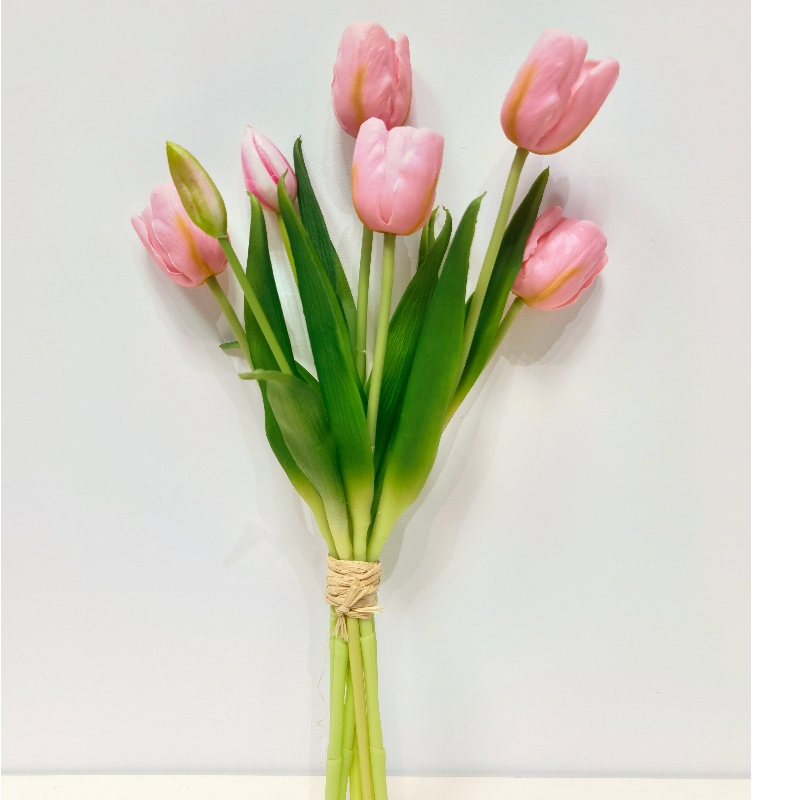 Produits promotionnels fleur artificielle tulipe tige unique décoration de la maison vraie touche simulation tulipes